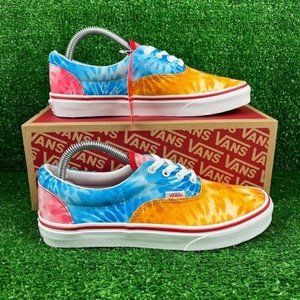 NEW Vans Era Tie Dye Block Multicolor Low Top Sneakers Youth 7